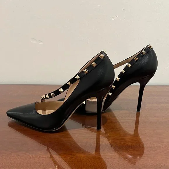 NIB Valentino Garavani Rockstud Leather d'Orsay Pumps - Picture 6 of 11